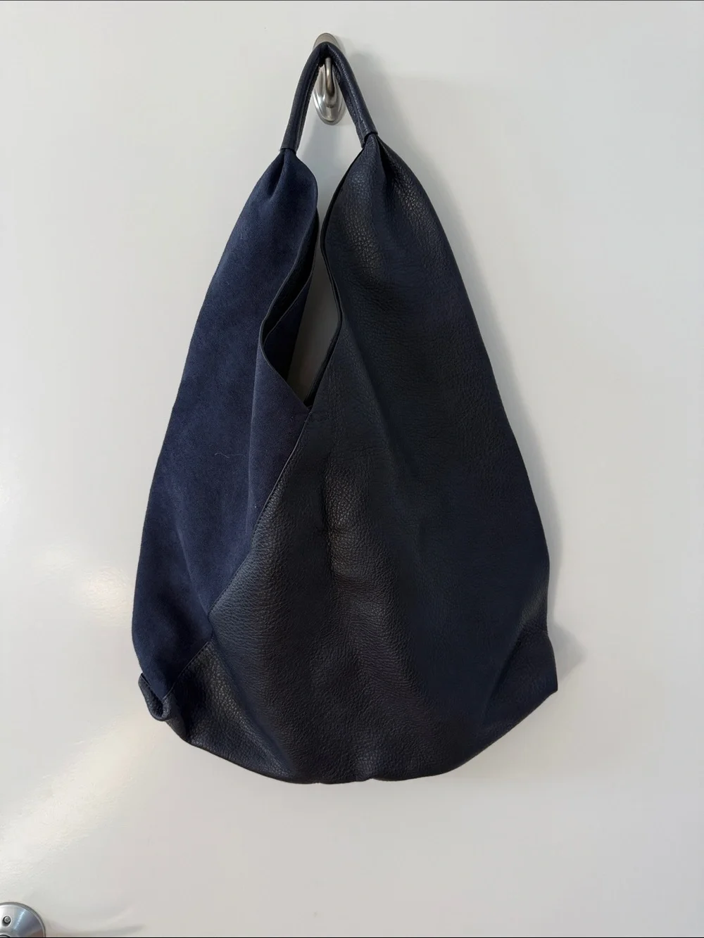 Shiraleah Navy Two-Tone Hobo Bag